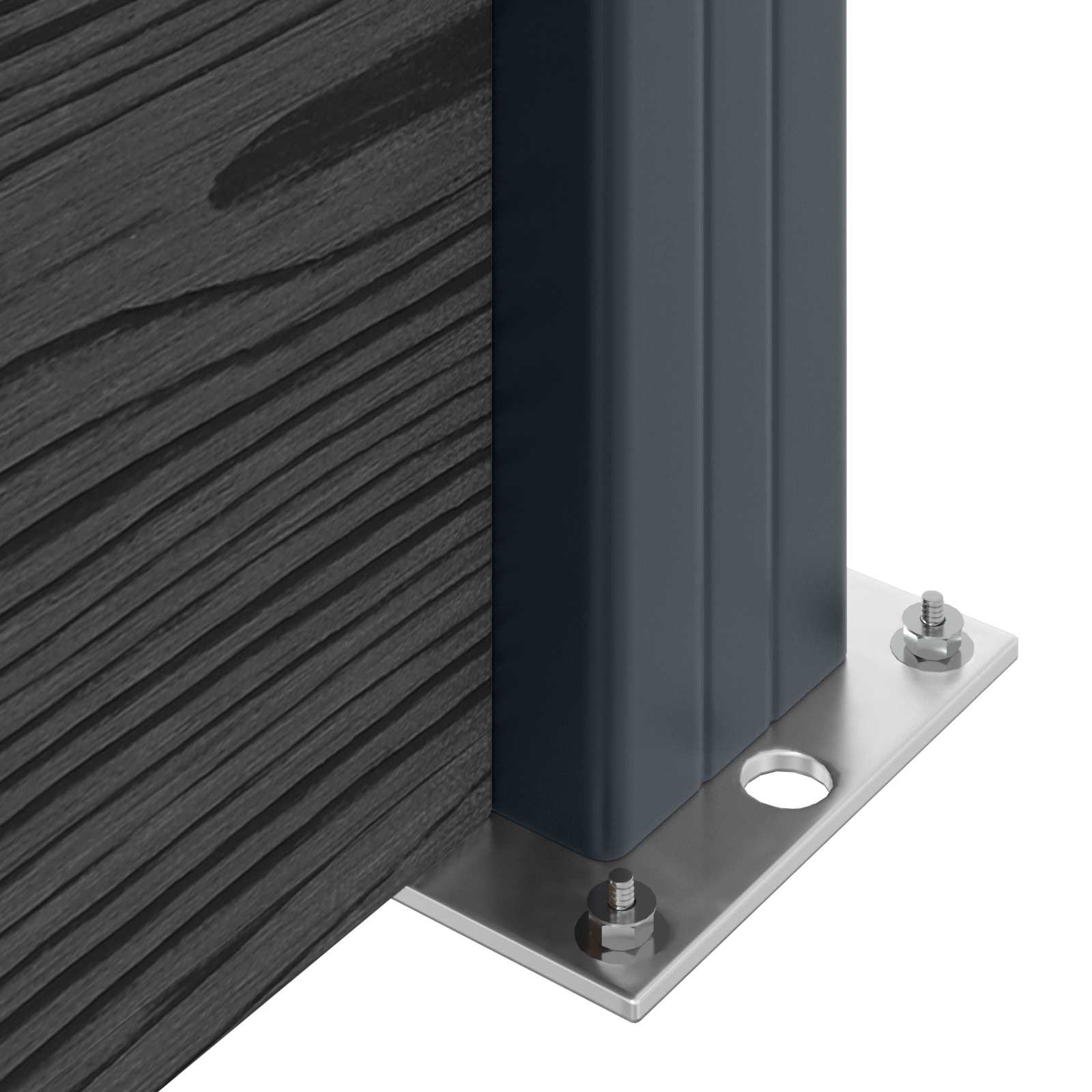 Zaunelement WPC 95x186 cm Braun