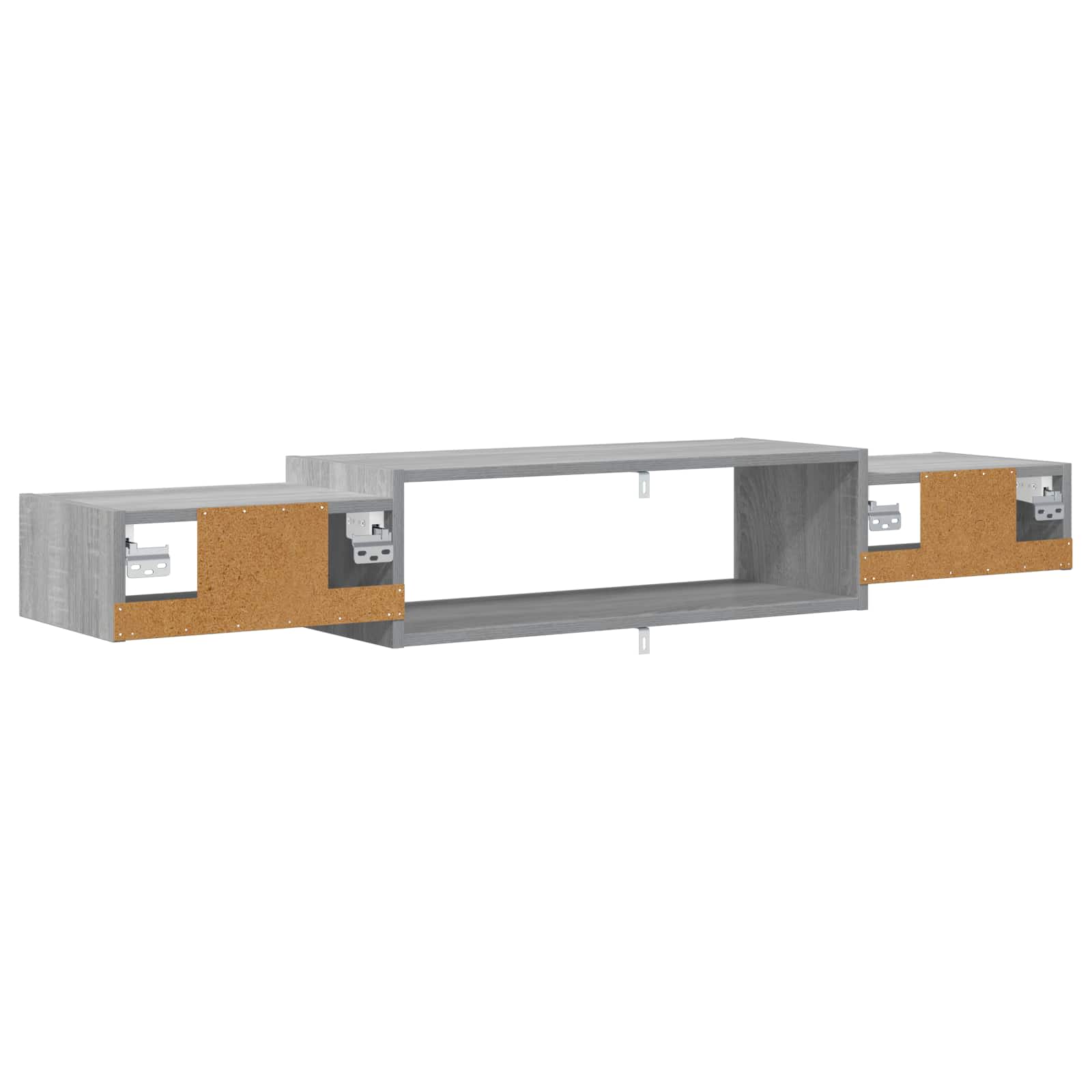 Wandmontierter TV-Schrank Wandhalterung Weiß 140 x 28 x 21 cm