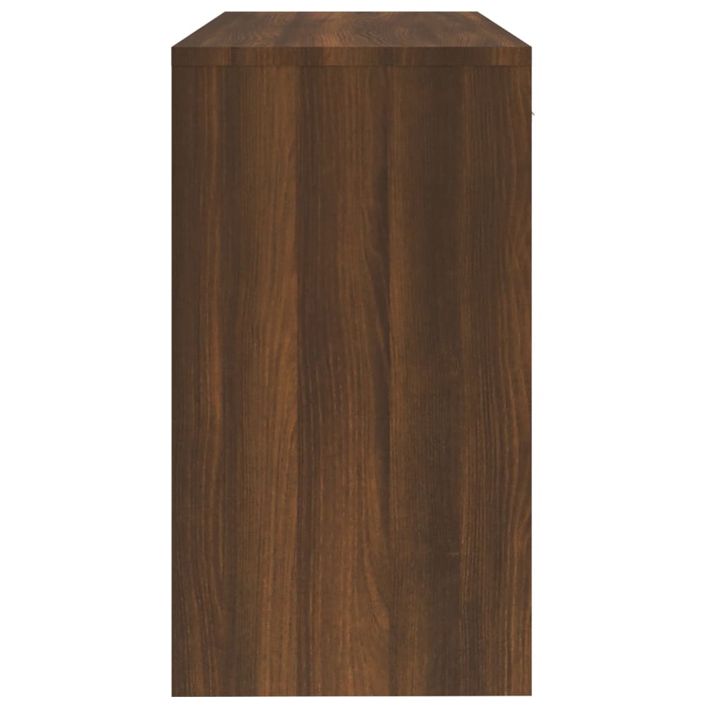 Schreibtisch mit Schublade und Schrank Eiche 100x40x73 cm