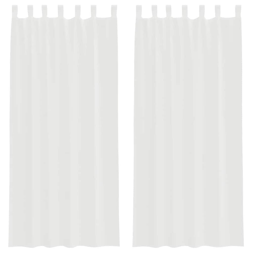 Voile Vorhänge mit Ösen 2 Stk. Apfelgrün 140x140 cm