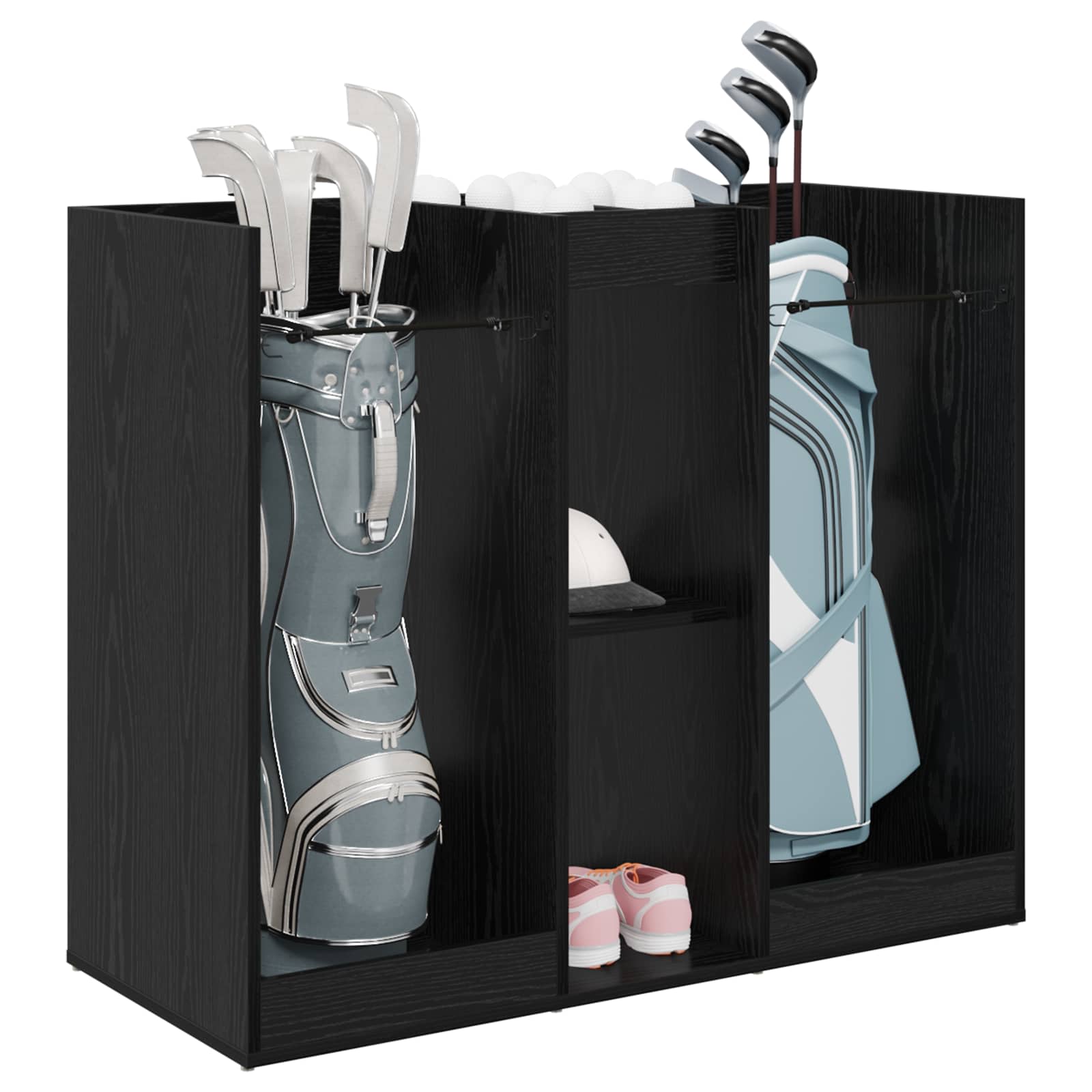 Golf Schrank Mit Rad Uni Weiß 65 x 45 x 98 cm