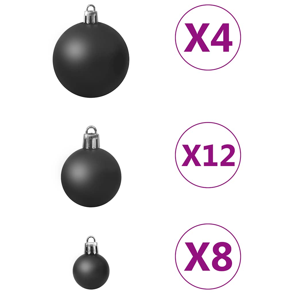 100-tlg. Weihnachtskugel-Set Weiß