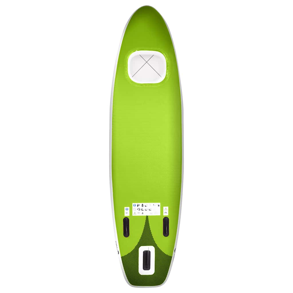 SUP-Board-Set Aufblasbar Blau 300x76x10 cm