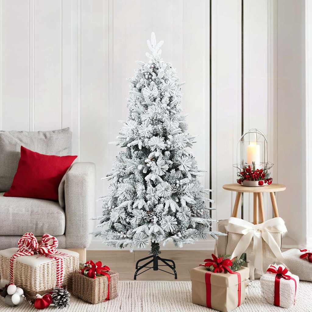 Künstlicher klappbarer Weihnachtsbaum mit Ständer Grün 120 cm
