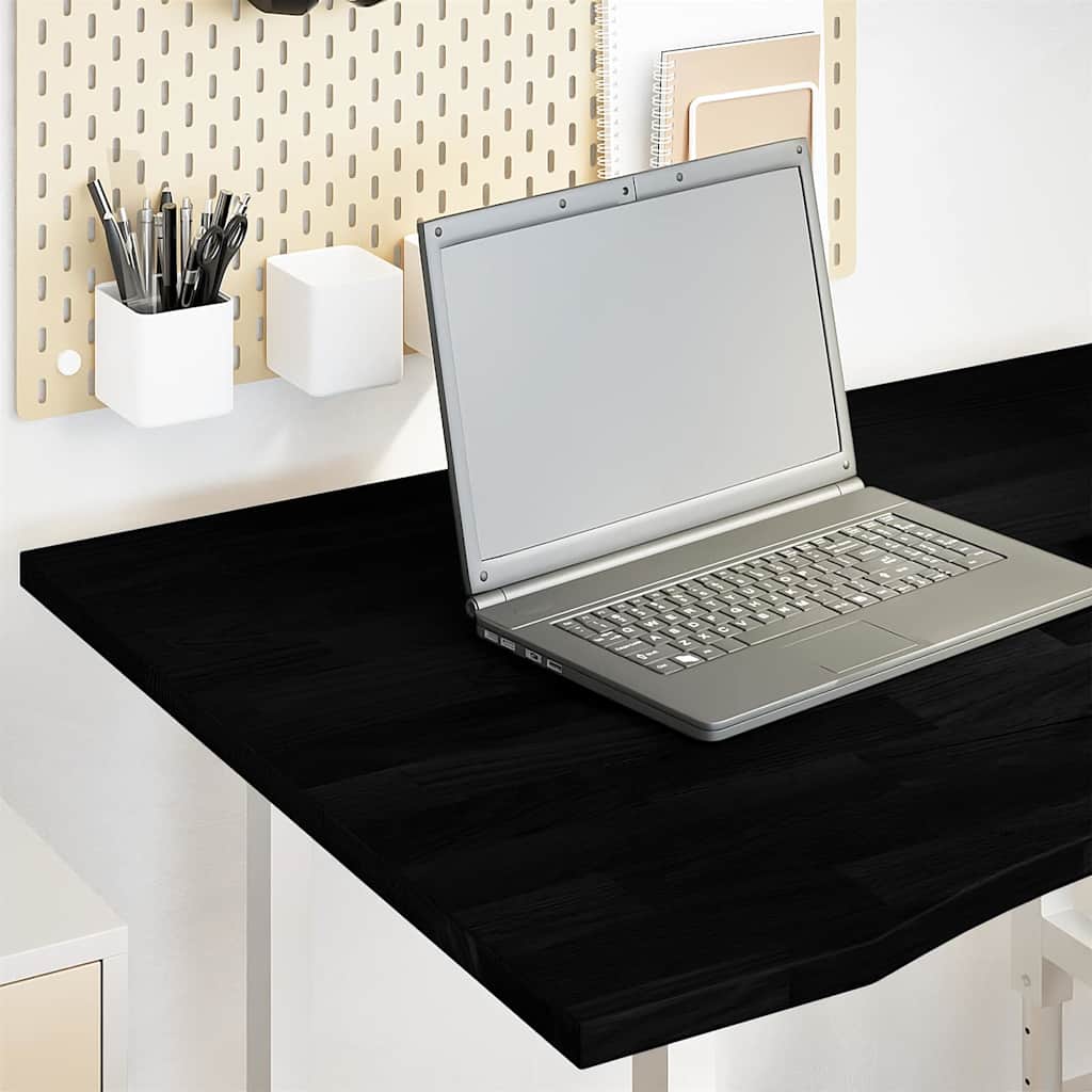 Schreibtischplatte Unbehandelt 80x50x2,5 cm Massivholz Eiche