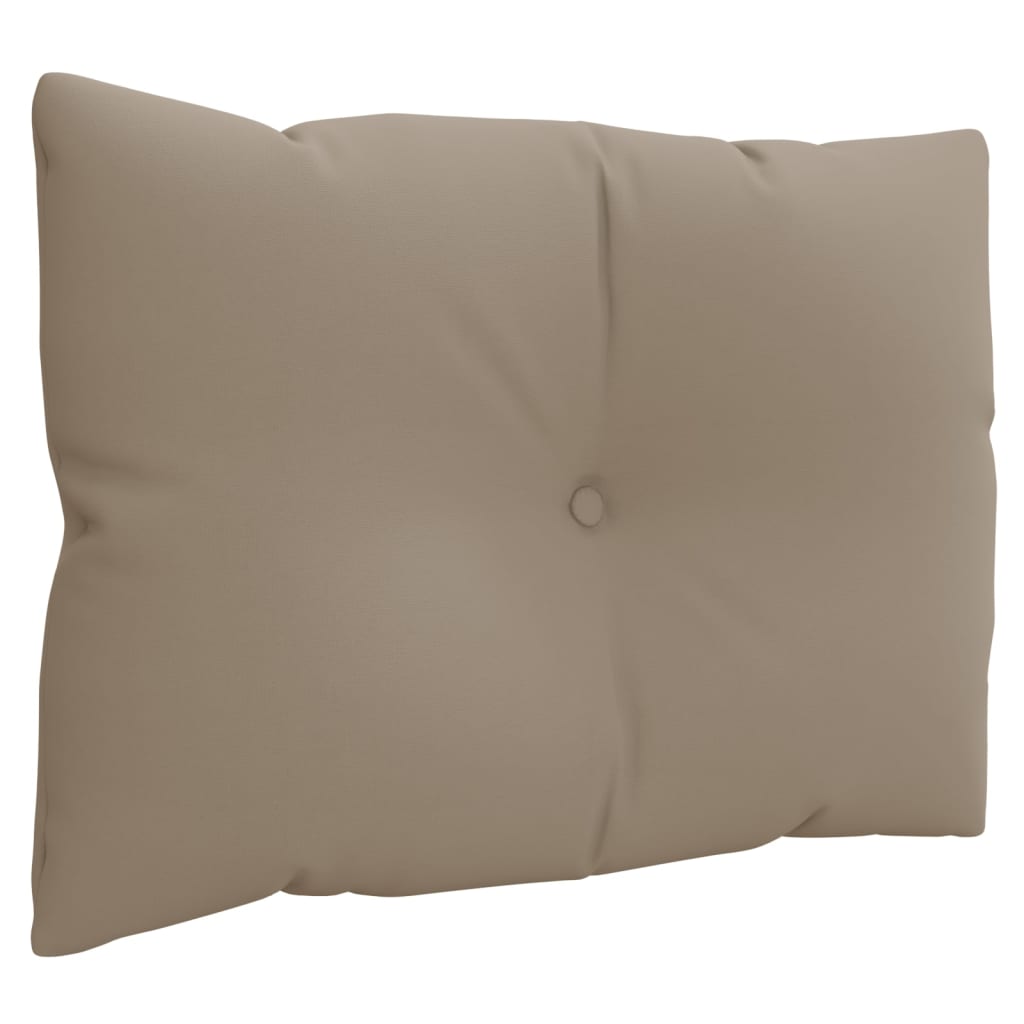 Palettenkissen 3-tlg. Taupe Stoff