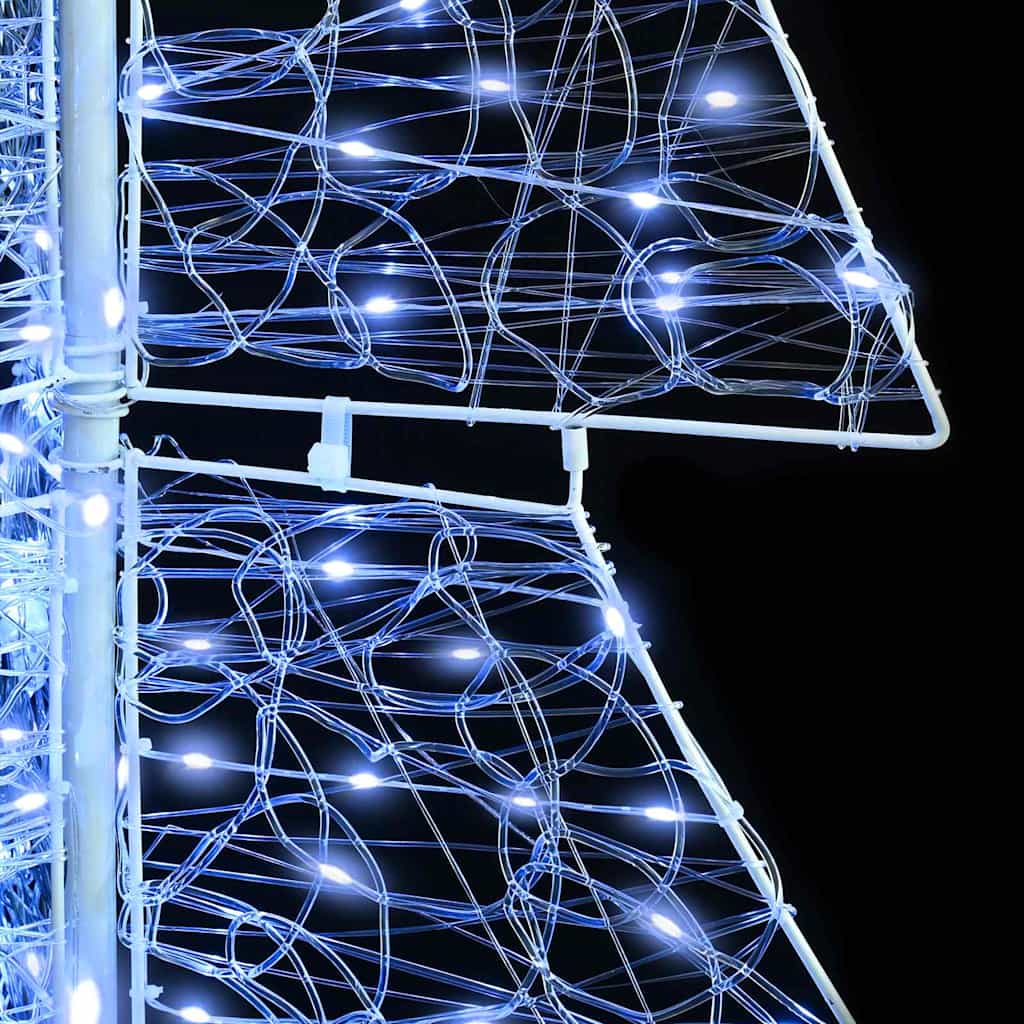 Weihnachtsbaum mit 100 LEDs Warmes Weiß 120 cm Acryl