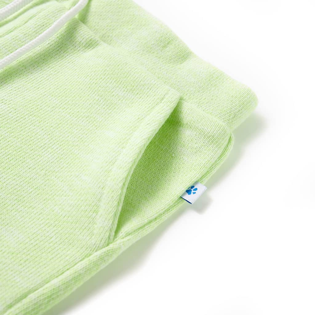 Kindershorts mit Kordelzug Neongelb 140
