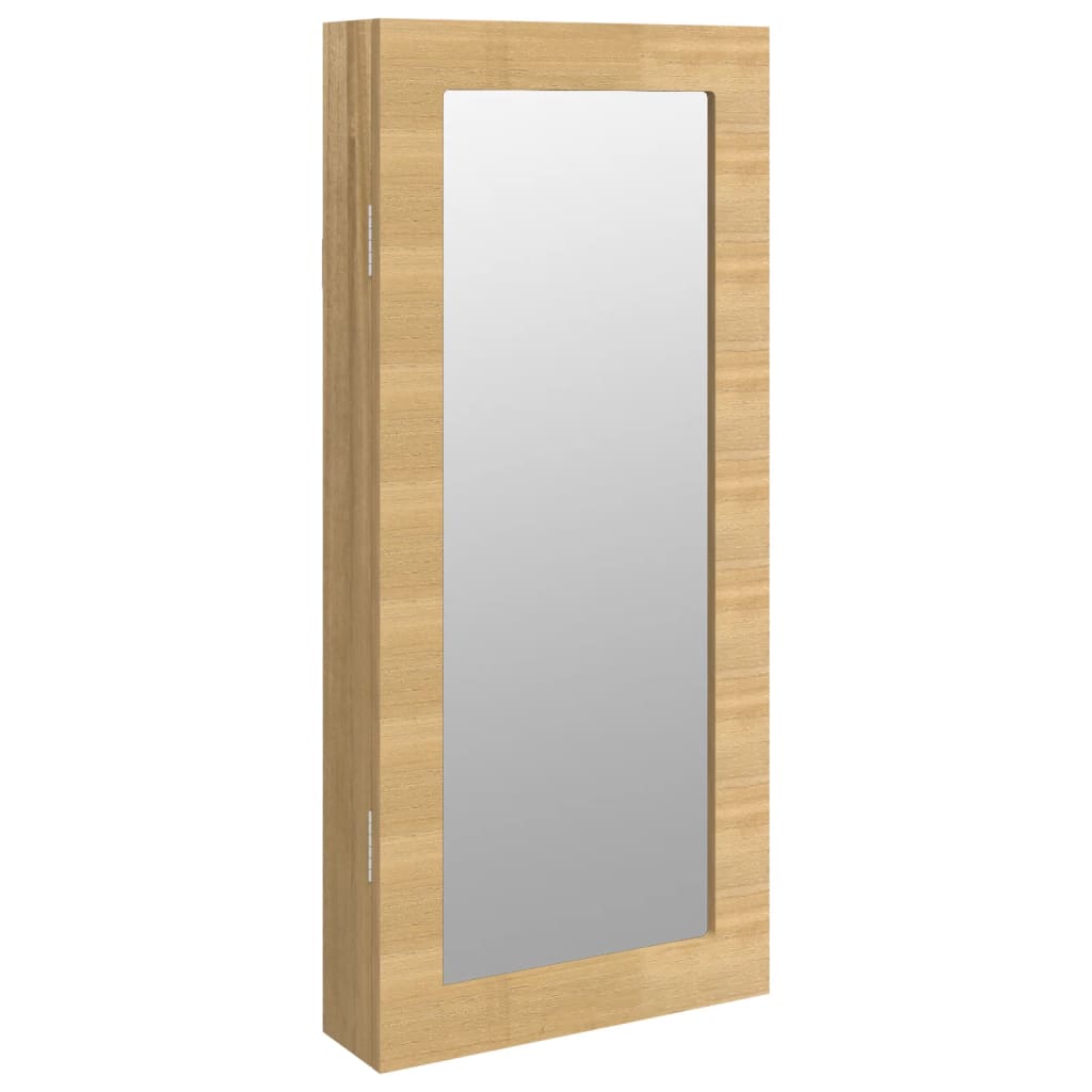Schmuckschrank mit Spiegel Wandmontage Weiß 30x8,5x67 cm