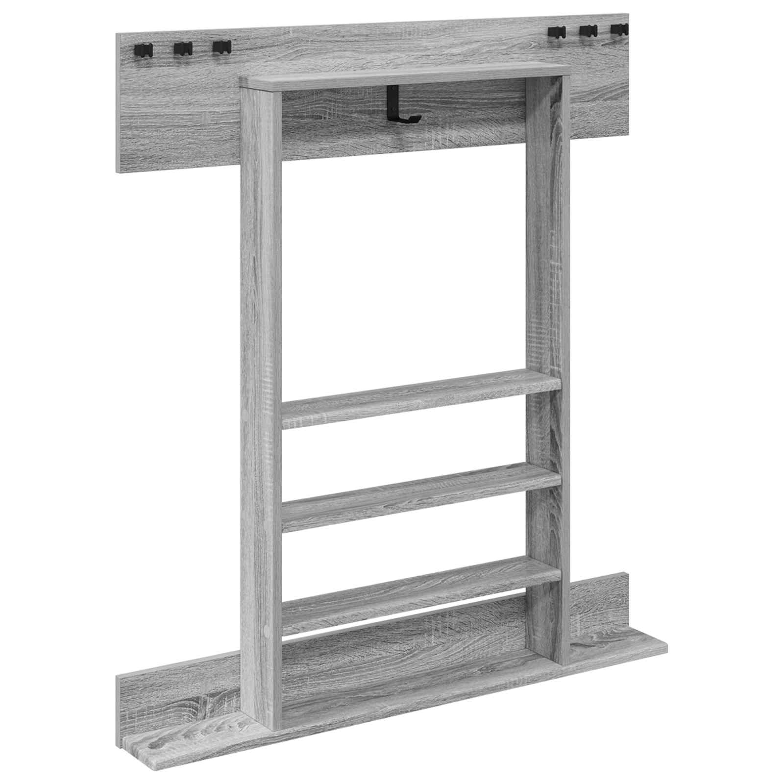 Billardqueue-Ständer Holzwerkstoff 93 x 12 x 103 cm Weiß