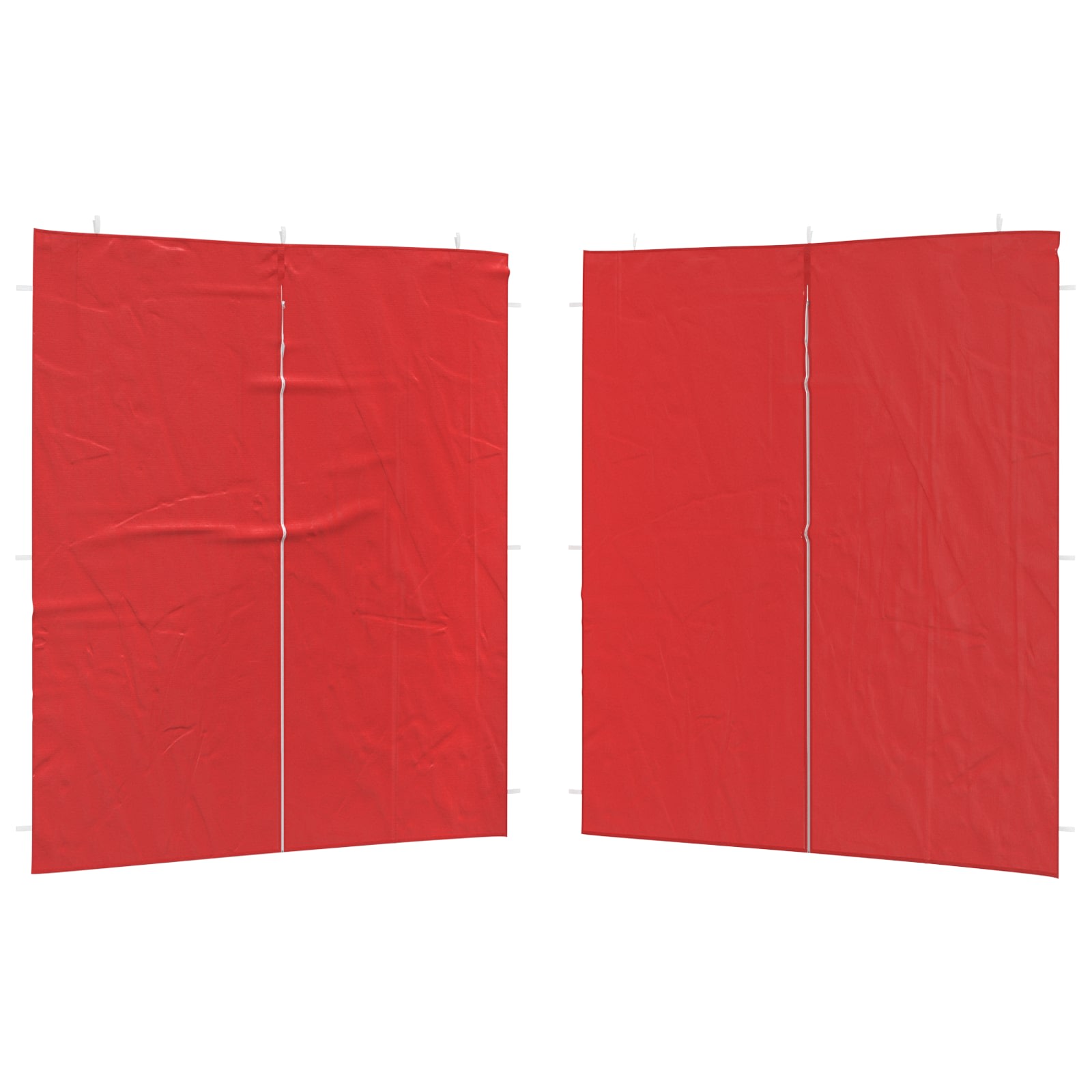 Party Zelt Seitenteil 2 pcs Rot 300 x 195 cm PE und Stahl