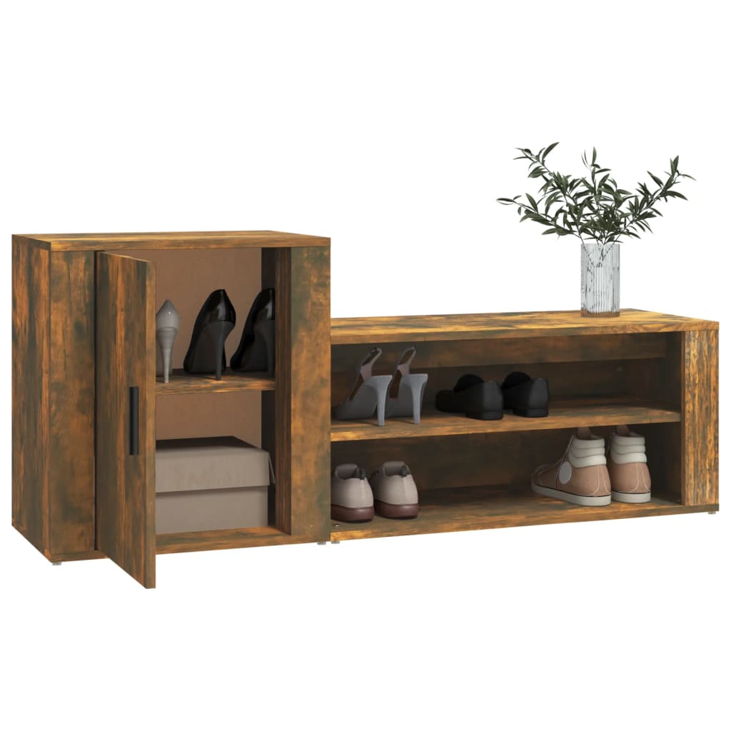 Schuhschrank Weiß 130x35x54 cm Holzwerkstoff