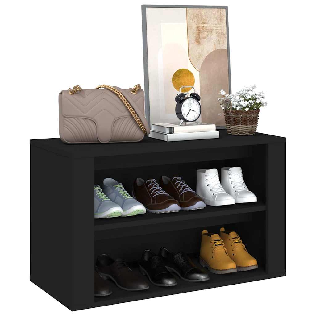 Schuhregal Weiß 75x35x45 cm Holzwerkstoff