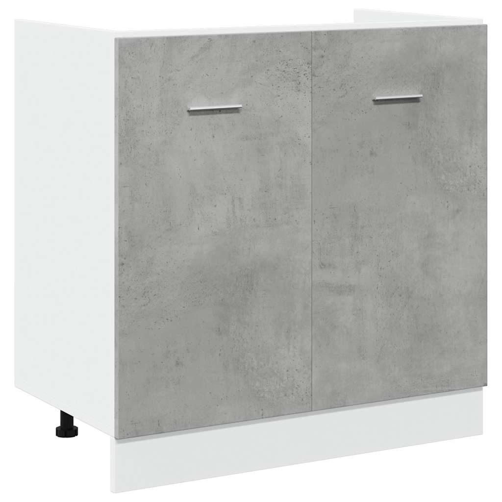 Unterschrank Lyon Weiß 60x46x81,5 cm Holzwerkstoff