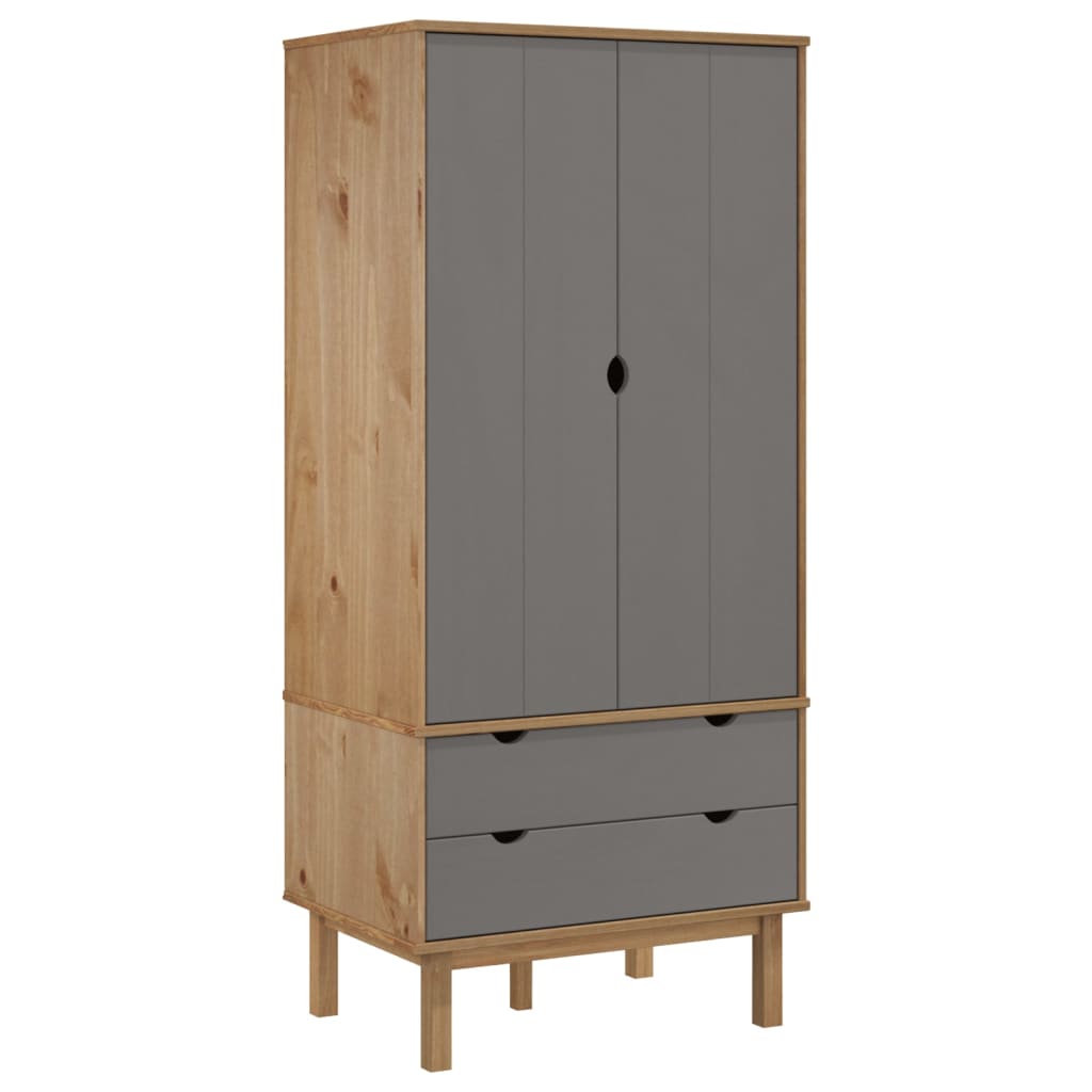 Kleiderschrank OTTA 76,5x53x172 cm Massivholz Kiefer
