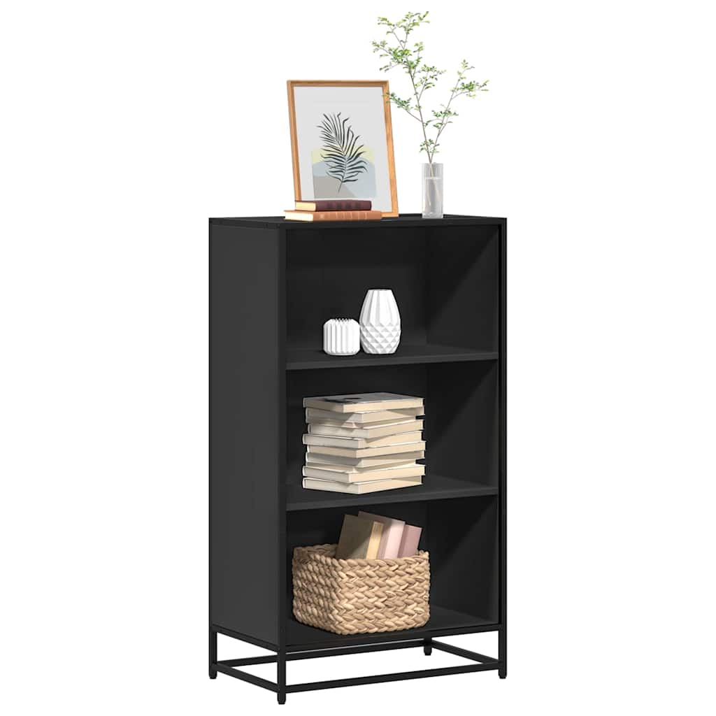 Bücherregal Schwarz 60x35x139 cm Holzwerkstoff