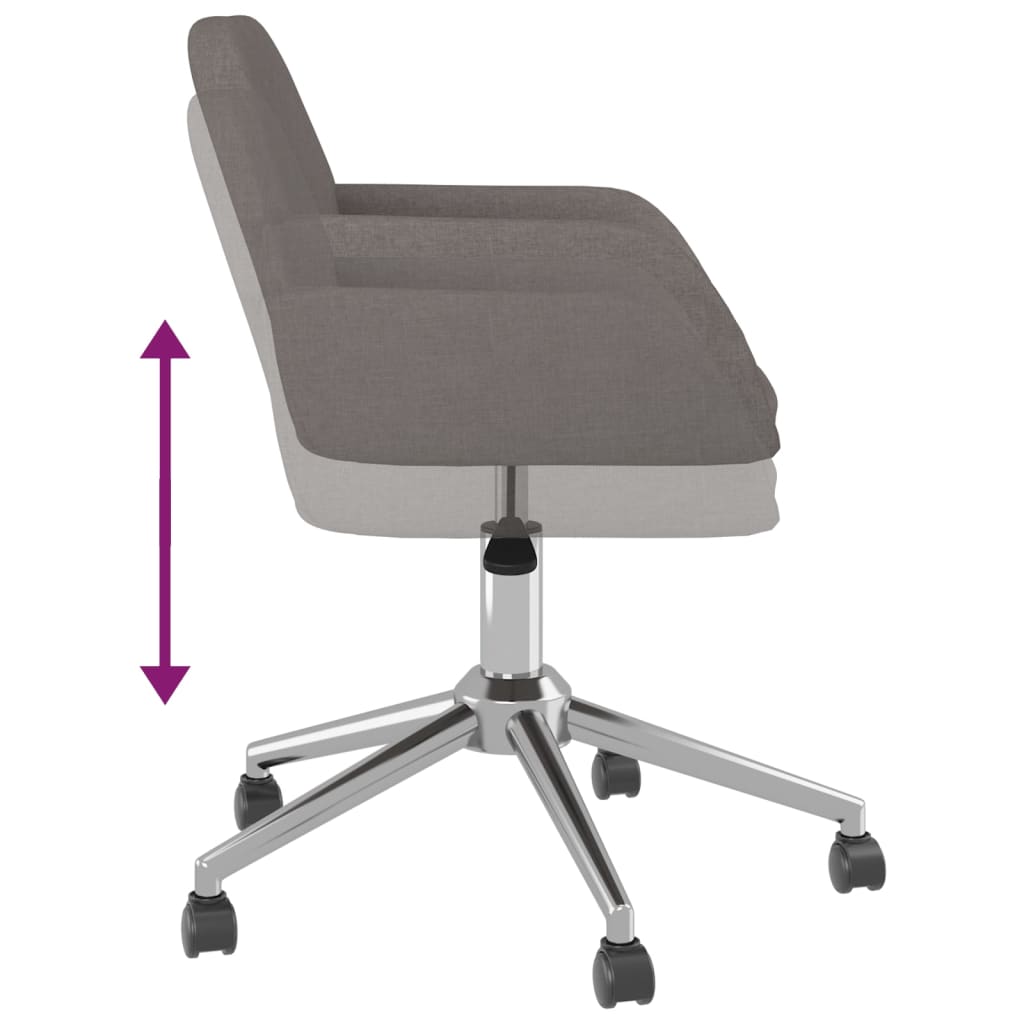 Esszimmerstühle 2 Stk. Drehbar Creme Stoff