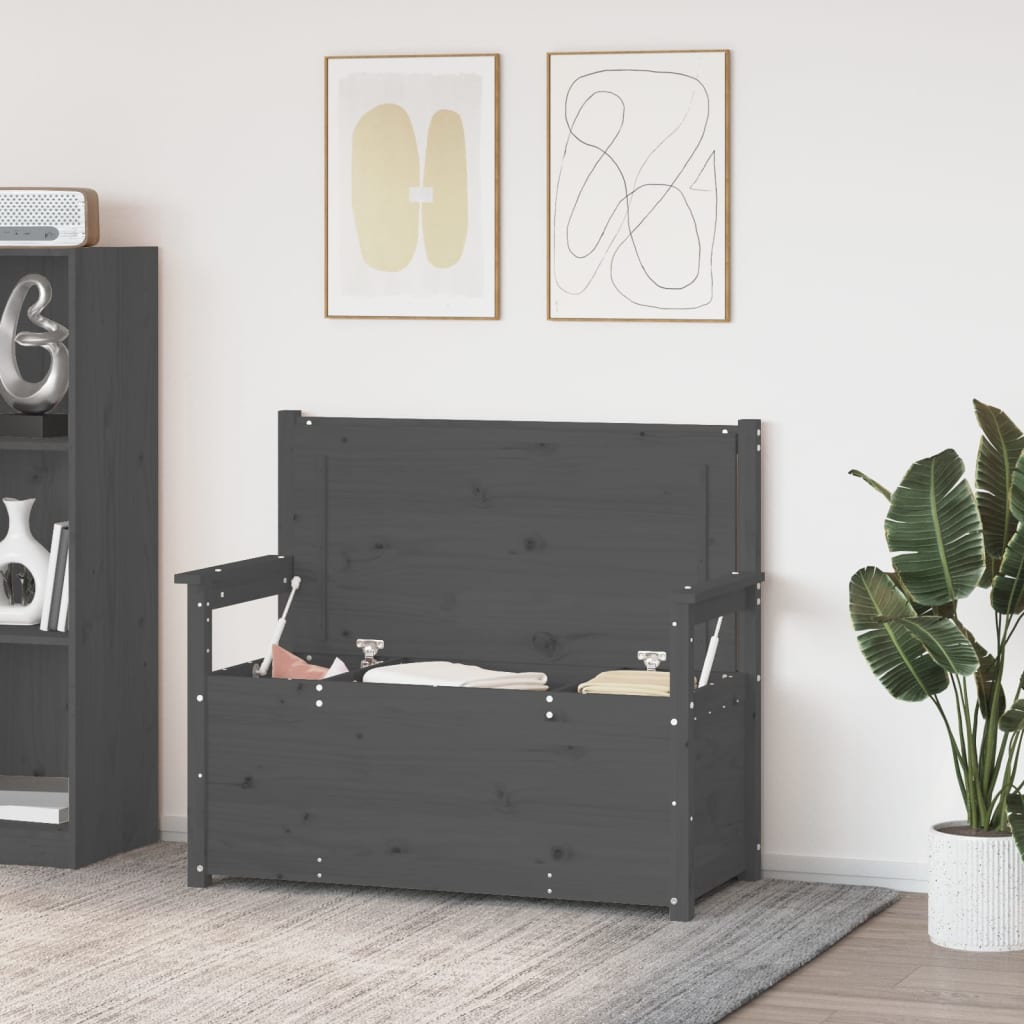 Sitzbank 112,5x51,5x96,5 cm Massivholz Kiefer
