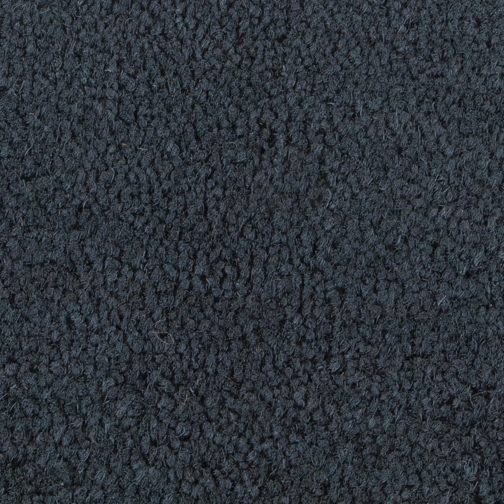 Fußmatte Schwarz Halbrund 60x90 cm Kokosfaser Getuftet