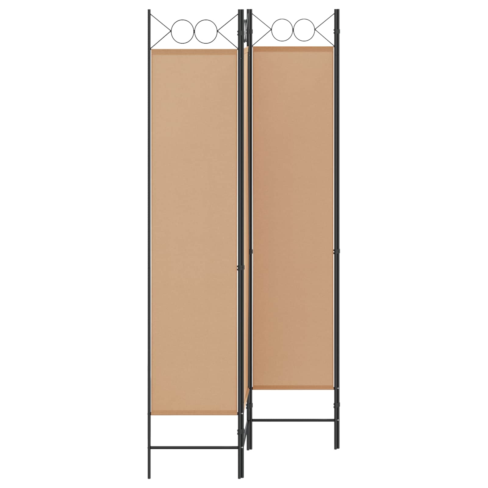 3-teiliger Raumteiler Beige 120 x 200 cm Stoff