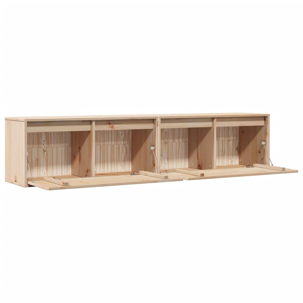 Wandschrank 80x30x35 cm Massivholz Kiefer
