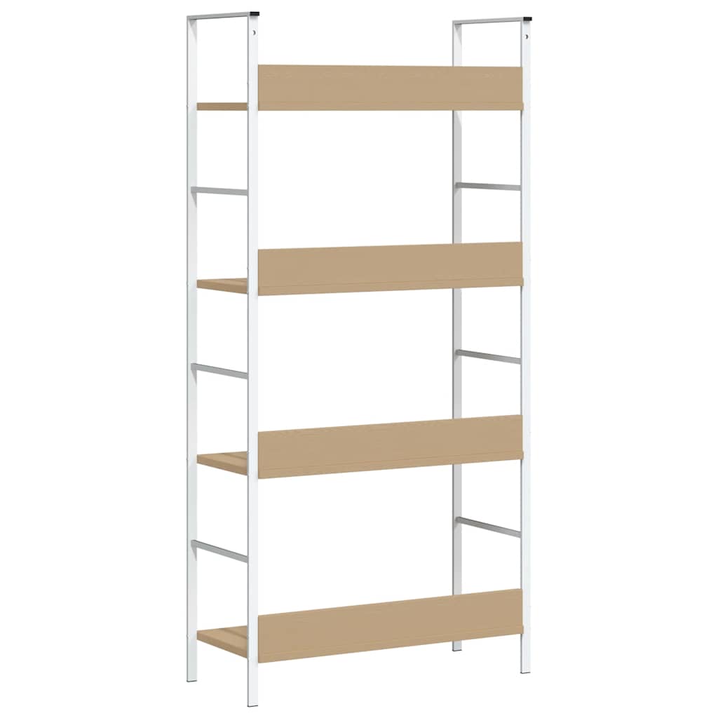 Bücherregal 3 Regalböden Schwarz 60×27,6×90,5 cm Holzwerkstoff