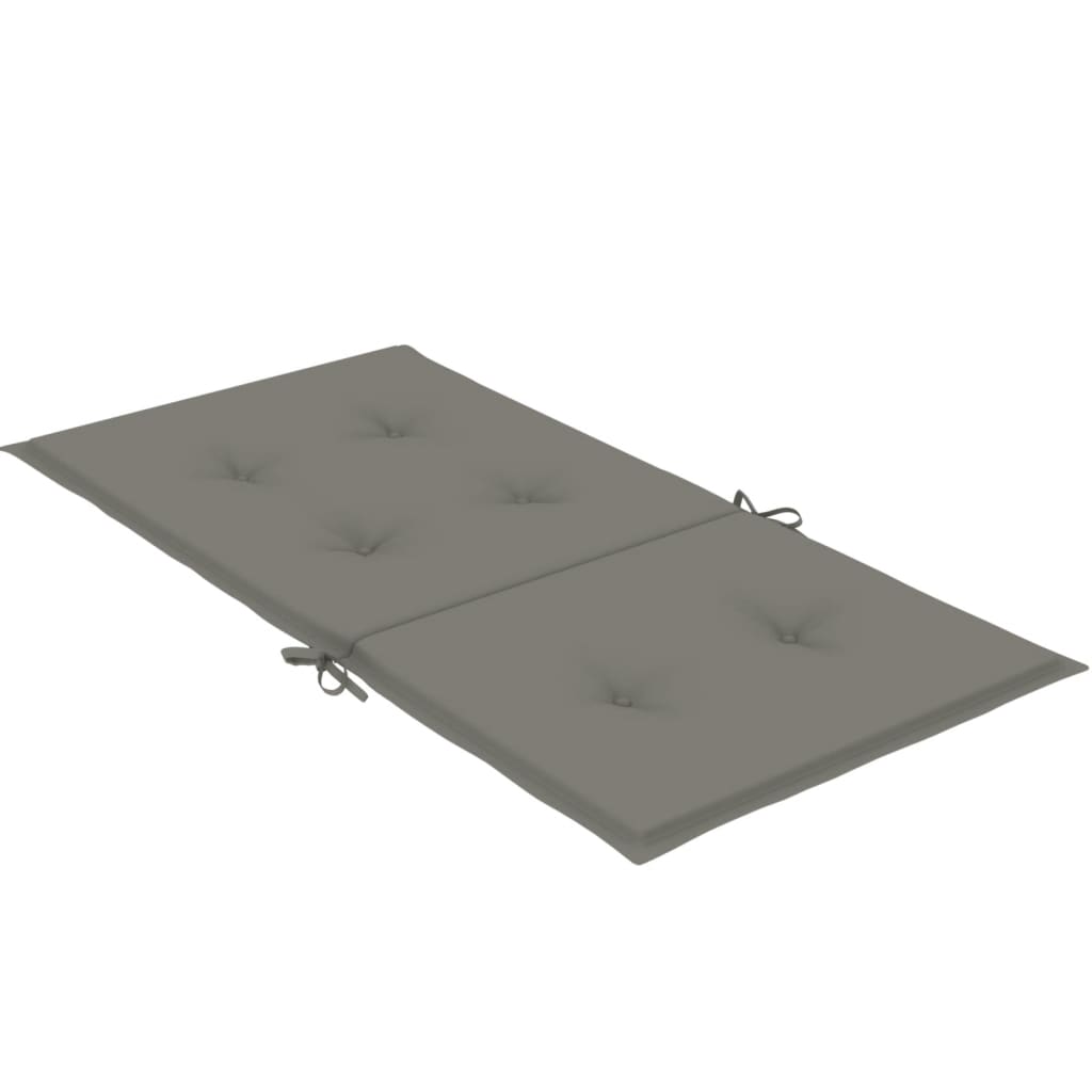 Niedriglehner-Auflagen 2 Stk Melange Anthrazit 100x50x7cm Stoff