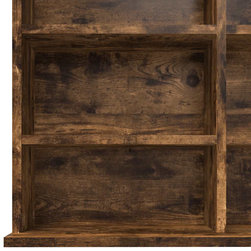 CD Regal Schwarz Eichen-Optik 101 x 23 x 177,5 cm Holzwerkstoff