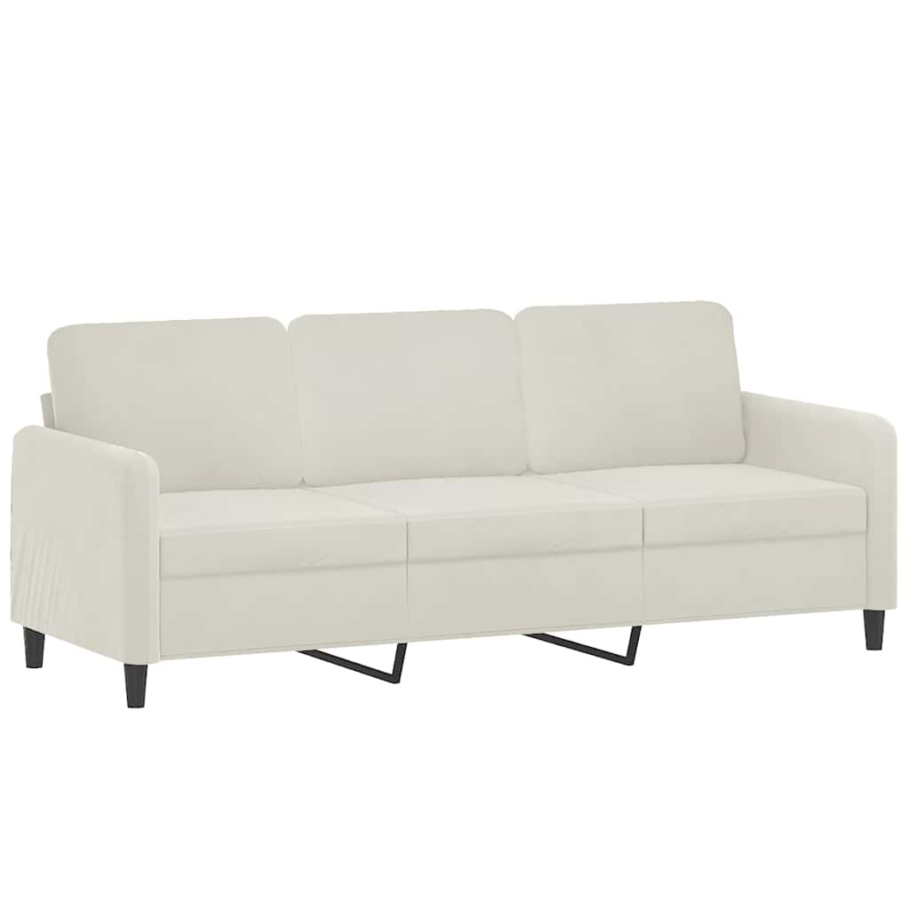 2-Sitzer-Sofa mit Zierkissen Dunkelgrün 120 cm Samt