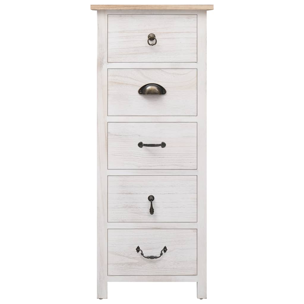 Beistellschrank 38x28x86 cm Massivholz Paulownia