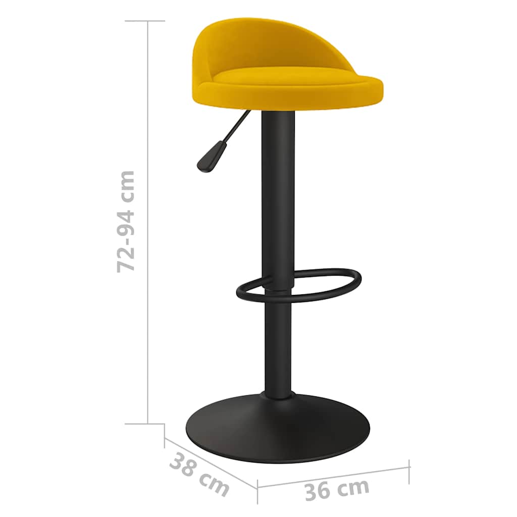 Barhocker Dunkelgrün Samt