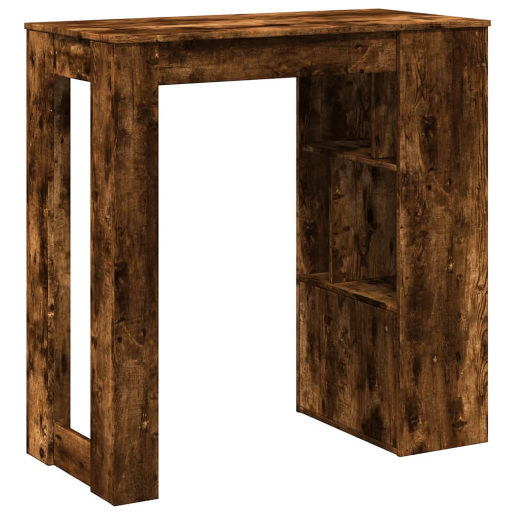 Bartisch Schwarz Eichen-Optik 102 x 50 x 103,5 cm Holzwerkstoff