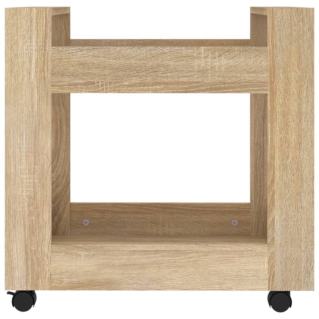 Bürowagen Weiß 60x45x60 cm Holzwerkstoff