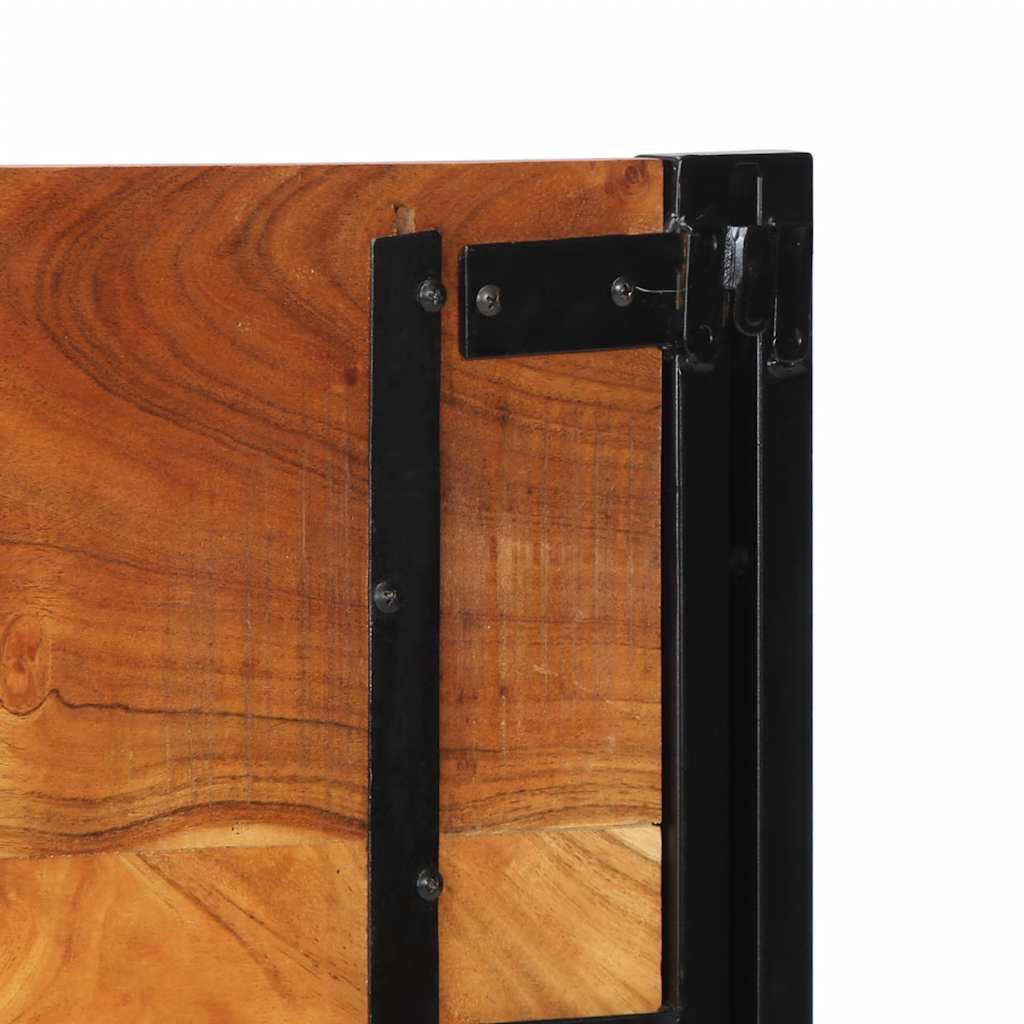 Kopfteil 100 cm Massivholz Mango und Eisen