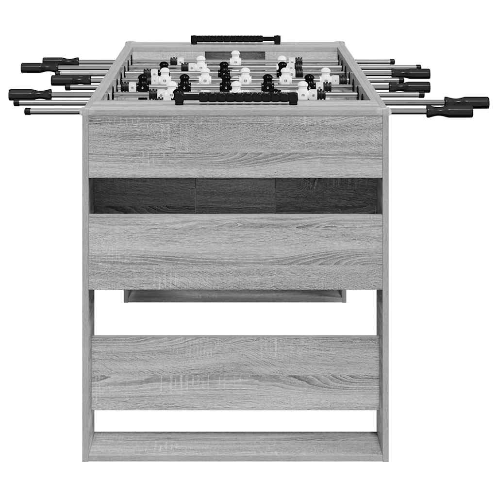Tischfußballtisch Weiß 146,5 x 74 x 85 cm Holzwerkstoff