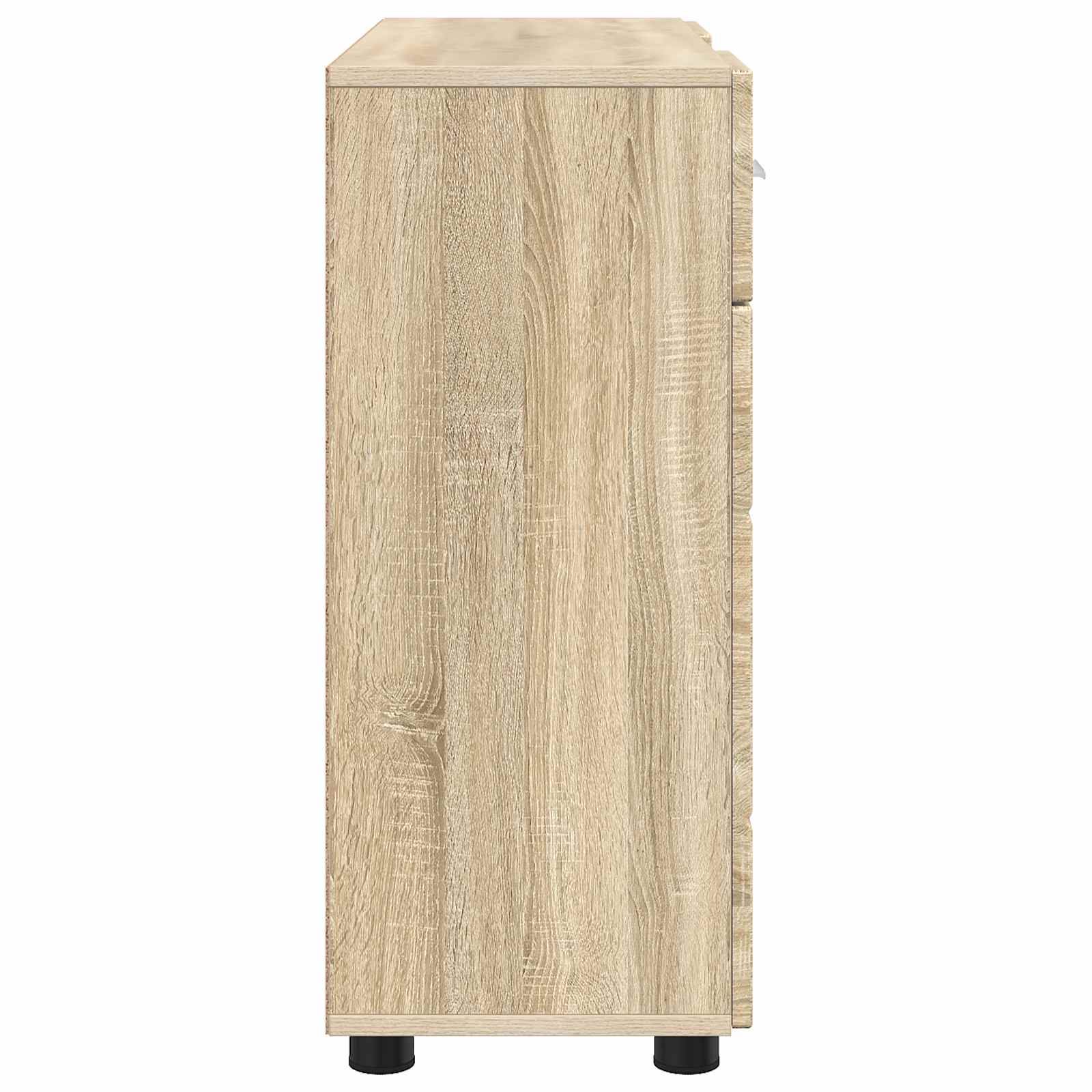 Highboard mit Regal FLORIN Weiß 60 x 35 x 182 cm Holzwerkstoff