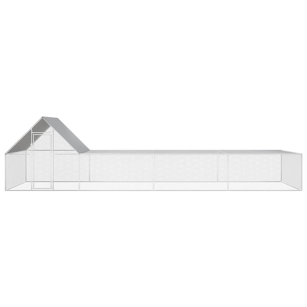 Hühnerstall 2x1x1,5 m Verzinkter Stahl