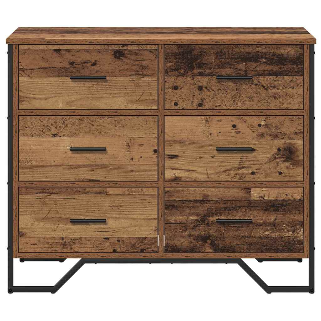 Kommode Schwarz 91x35,5x74,5 cm Holzwerkstoff