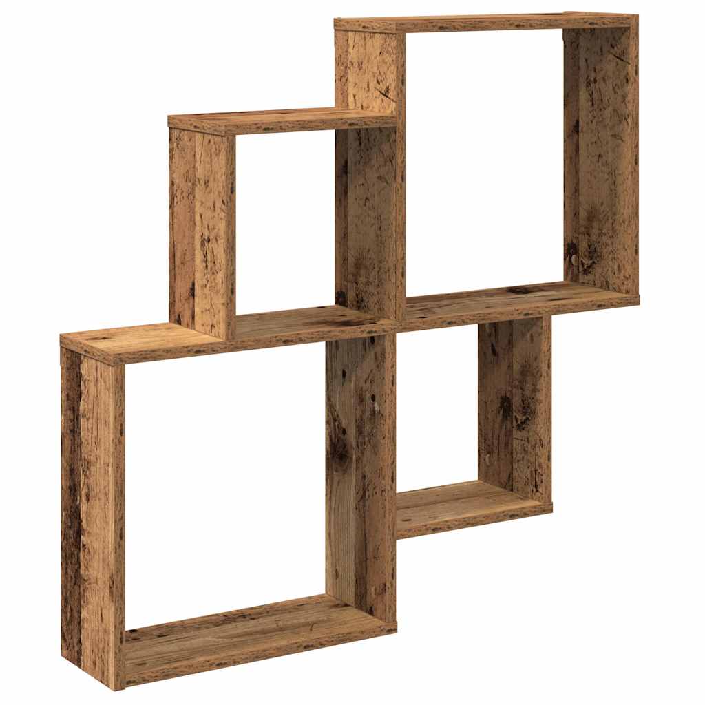 Würfelregal Weiß 80x15x78,5 cm Holzwerkstoff