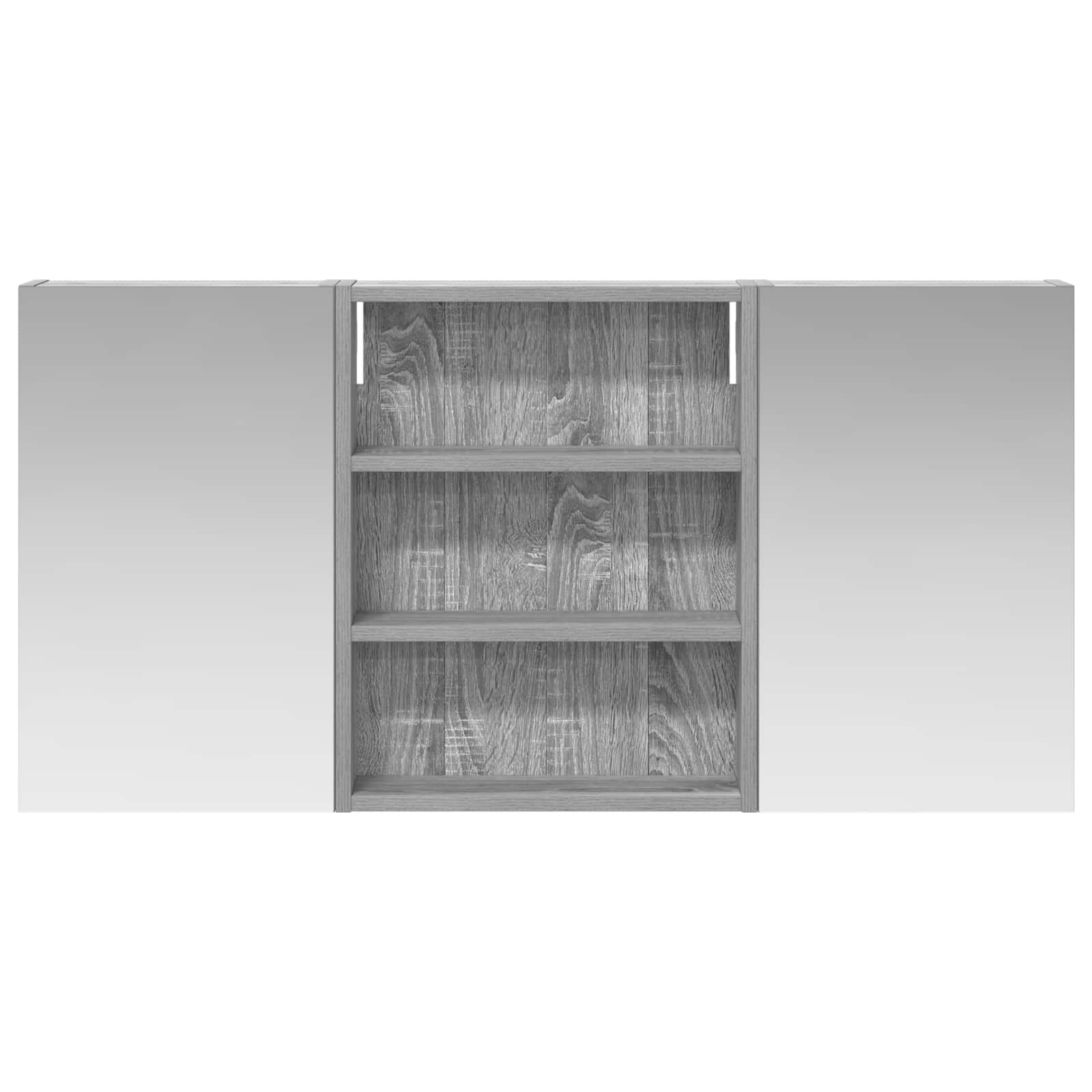 Badezimmerschrank-Set 3 pcs 80 x 10,5 x 50 cm Holzwerkstoff