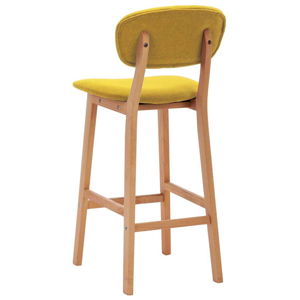 Barhocker 2 Stk. Braun Stoff