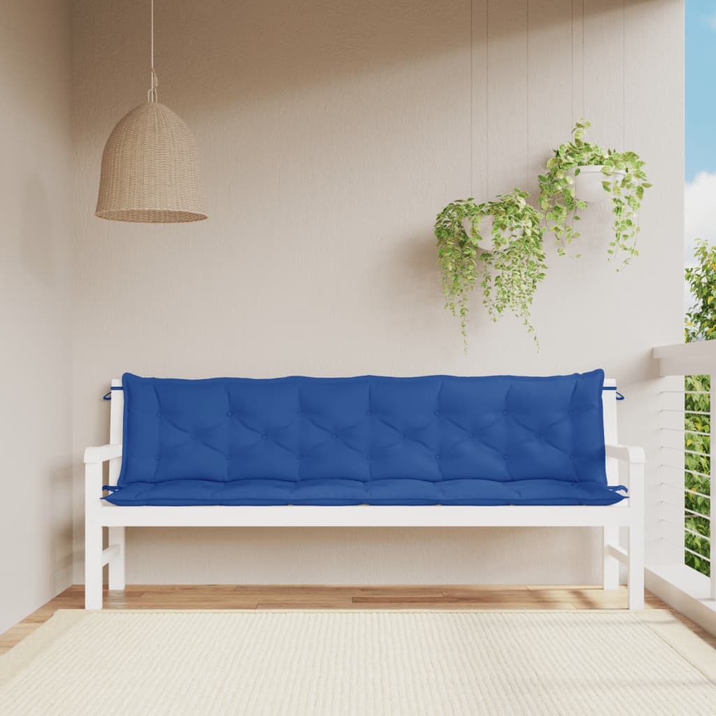Gartenbank-Auflagen 2 Stk. Königsblau 100x50x7 cm Oxford-Gewebe