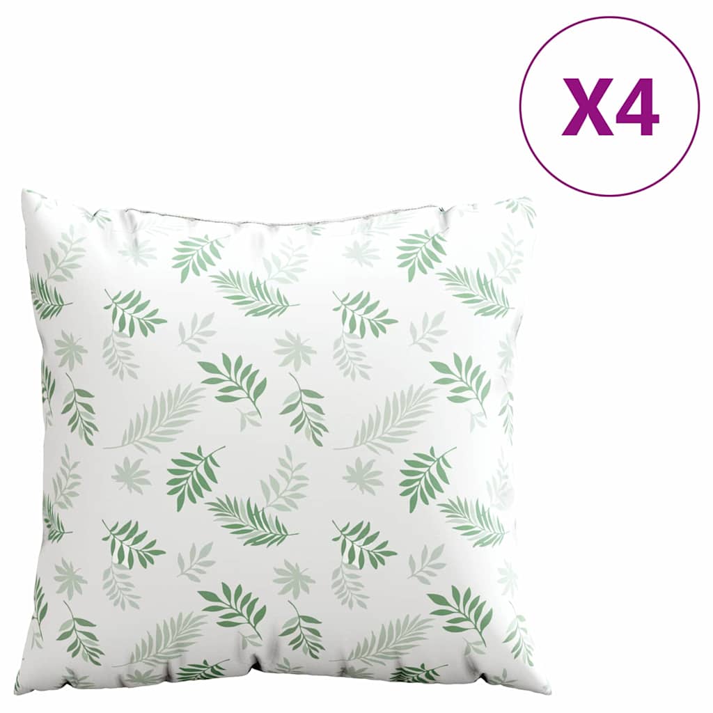 Zierkissen 4 Stk. Creme 60x60 cm Stoff