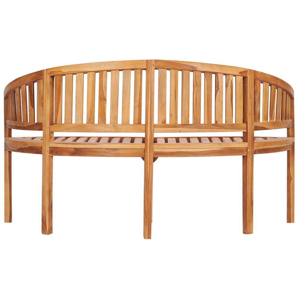 Bananenbank 180 cm Massivholz Teak