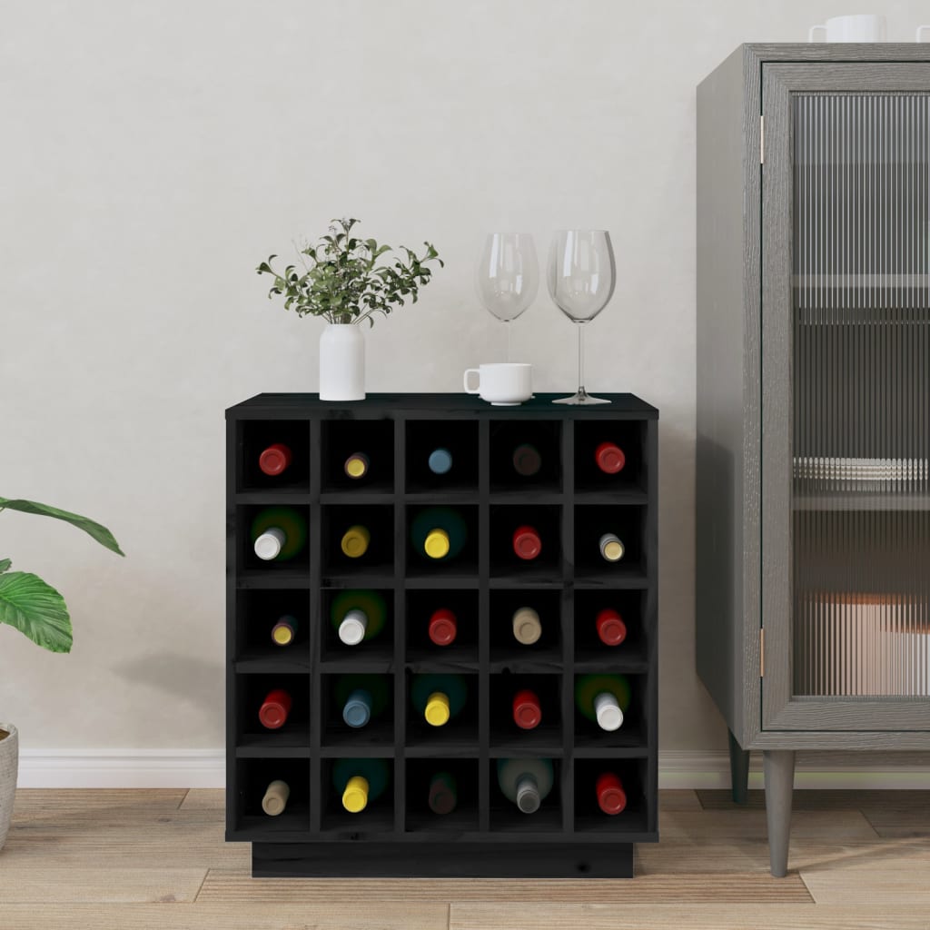 Weinregal 55,5x34x61 cm Massivholz Kiefer