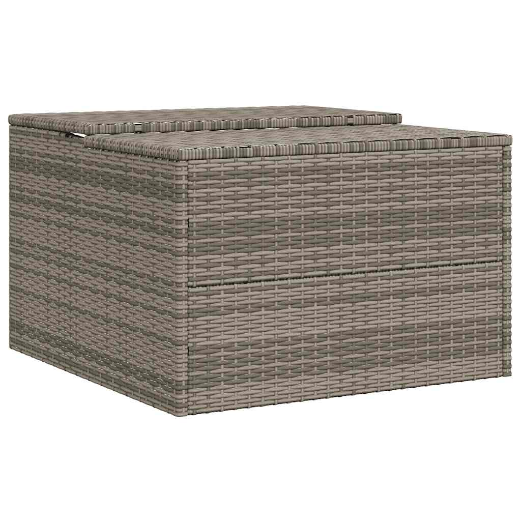 Mähroboter-Garage Schwarz 86x90x52/57 cm Poly Rattan