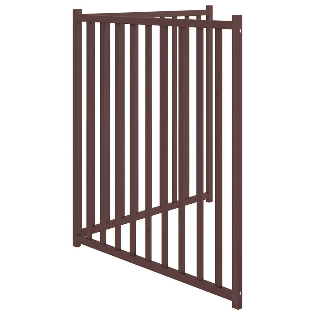 3-tlg. Hundetor Faltbar 150 cm Massivholz Tanne
