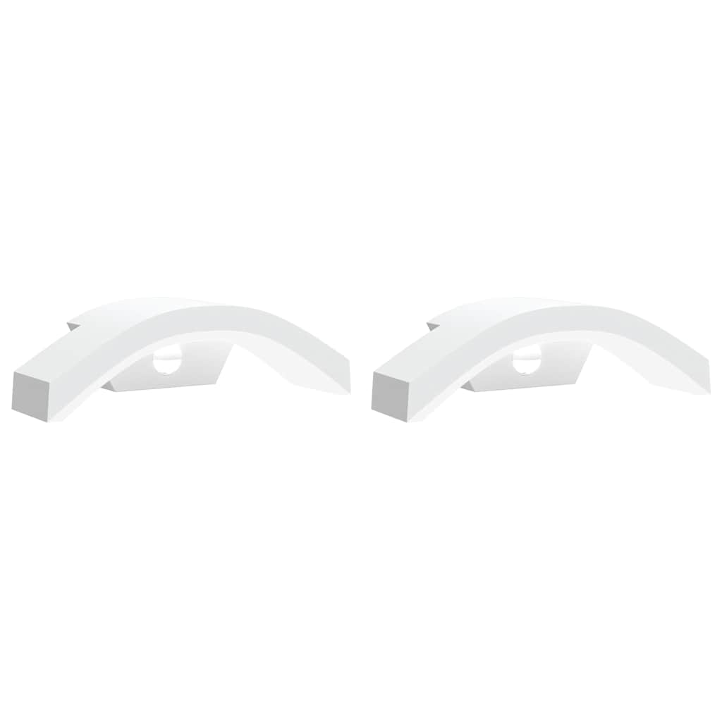 LED-Außenwandleuchten 2 Stk. Schwarz Aluminiumdruckguss