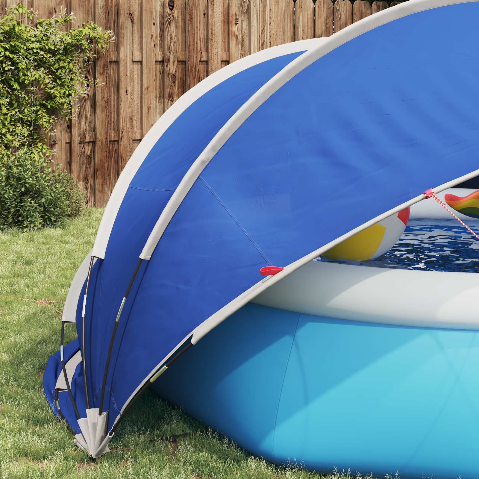 Pool-Dome 336 x 322 x 160 cm 185T Polyester mit PU-Beschichtung