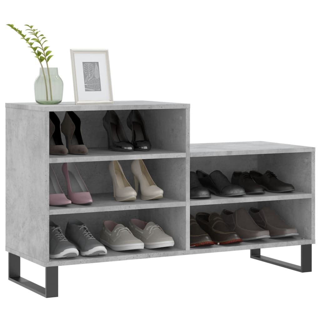 Schuhregal Weiß 102x36x60 cm Holzwerkstoff